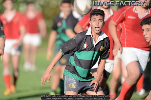 2015-05-09 Rugby Lyons Settimo Milanese U16-Rugby Varese 1879 Antonino Trunfio